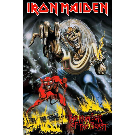 Iron Maiden Textile Poster: Number Of The Beast - Iron Maiden - Marchandise -  - 5055339774295 - 