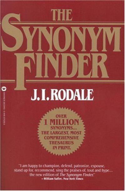 Cover for J.I. Rodale · The Synonym Finder (Paperback Book) [New edition] (1986)