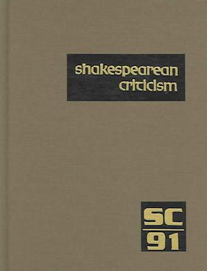 Cover for Michelle Lee · Shakespearean Criticism: Excerpts from the Criticism of William Shakespeare's Plays &amp; Poetry, from the First Published Appraisals to Current Evaluations (Shakespearean Criticism (Gale Res)) (Hardcover Book) (2005)