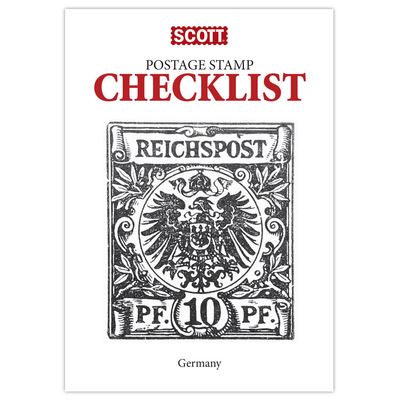 Cover for Jim Kloetzel · Scott Stamp Checklist: Germany (Paperback Book) (2021)