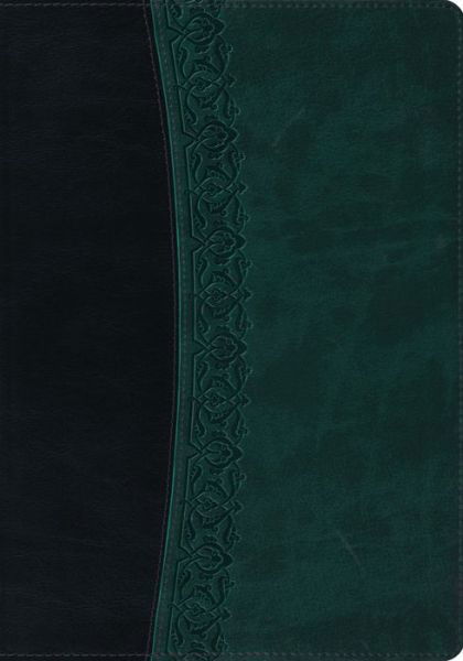 Cover for Crossway Bibles · ESV Large Print Bible (Leather Book) [Black/Spruce Imitation] (2011)