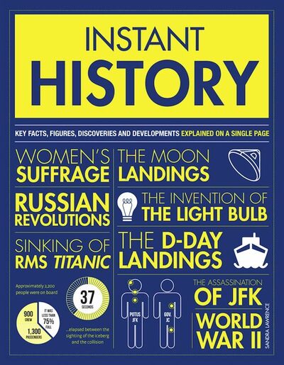 Instant History: Key thinkers, theories, discoveries and concepts explained on a single page - Sandra Lawrence - Books - Headline Publishing Group - 9781787393295 - October 3, 2019