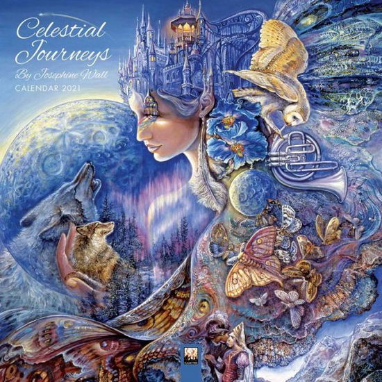 Celestial Journey 2021 - Wall - Gadżety - Flame Tree Publishing - 9781787559295 - 7 września 2020