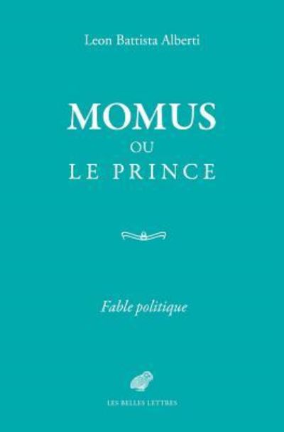 Cover for Leon Battista Alberti · Momus Ou Le Prince (Paperback Book) (2017)