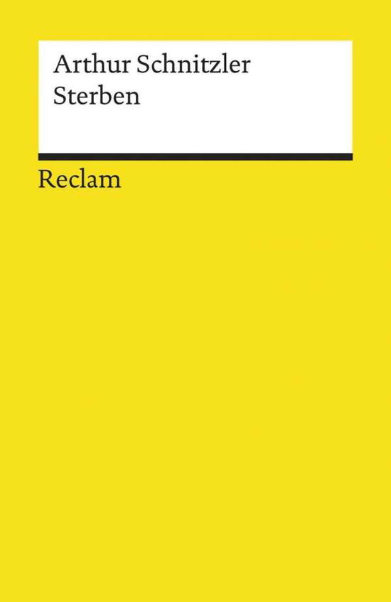 Cover for Arthur Schnitzler · Reclam UB 18429 Schnitzler.Sterben (Book)