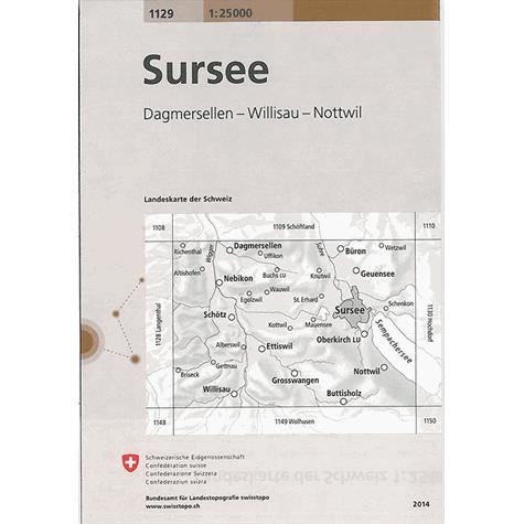 Cover for Switzerland Swisstopo · Sursee 2014 (Map) (2022)