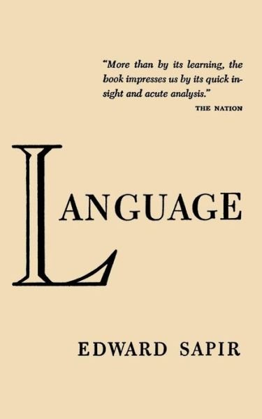 Cover for Edward Sapir · Language (Paperback Book) (2014)