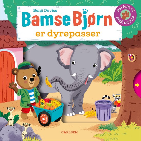 Cover for Benji Davies · Bamse Bjørn: Bamse Bjørn er dyrepasser (Kartonbuch) [1. Ausgabe] (2024)