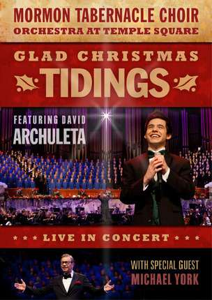 Cover for Mormon Tabernacle Choir / Archuleta,david / York,m · Glad Christmas Tidings with David Archuleta (DVD) (2011)