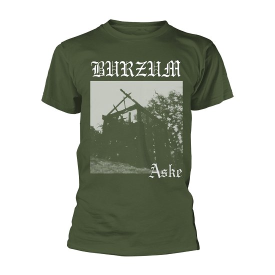 Cover for Burzum · Aske (Green) (T-shirt) [size S] [Green edition] (2020)
