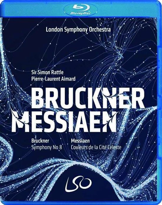 Cover for Bruckner / Messiaen / Rattle,simon · Bruckner: Sym 8 / Messiaen: Couleurs De La Cite (Blu-ray) (2018)