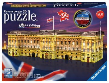 Puzzel Buckingham Palace Londen night: 216 stukjes (125296) - Ravensburger - Annan - Ravensburger - 4005556125296 - 26 februari 2019