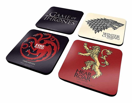 Game Of Thrones 4 Coaster Set 4 Coaster Set- - Game Of Thrones - Music - Pyramid Posters - 5050574852296 - 
