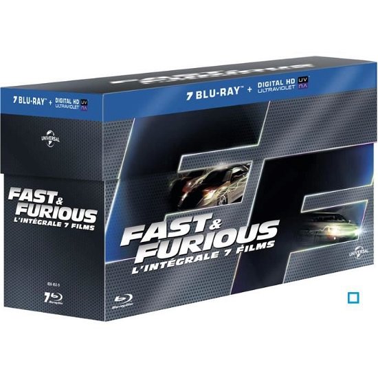 Cover for Fast &amp; Furious · L'intégrale 7 films (DVD) (2018)