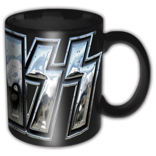 Cover for Kiss · KISS Boxed Standard Mug: Chrome Logo (German Market) (Krus) [White edition] (2014)