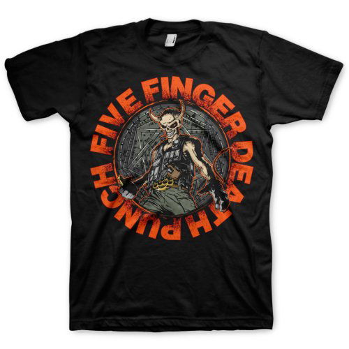 Five Finger Death Punch Unisex T-Shirt: Seal of Ameth - Five Finger Death Punch - Gadżety - ROFF - 5055295367296 - 14 stycznia 2015