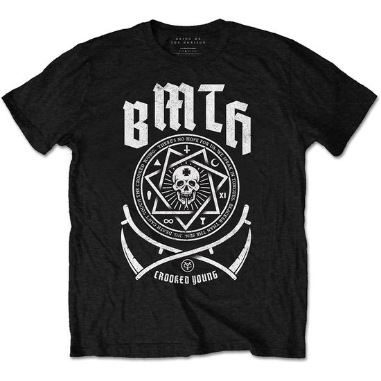 Cover for Bring Me The Horizon · Bring Me The Horizon Unisex T-Shirt: Crooked (Black) (T-shirt) [size S] [Black - Unisex edition] (2016)