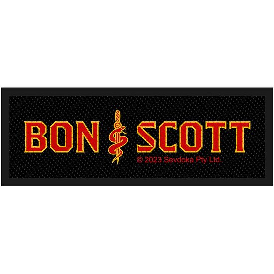 Bon Scott Standard Woven Patch: Brother Snake - Bon Scott - Merchandise -  - 5056365726296 - 