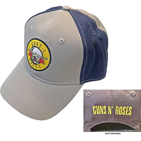 Cover for Guns N Roses · Guns N' Roses Unisex Baseball Cap: Circle Logo (2-Tone) (Klær) [Blue, Grey - Unisex edition]