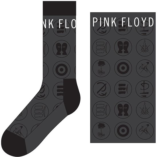 Cover for Pink Floyd · Pink Floyd Unisex Ankle Socks: Later Years (UK Size 7 - 11) (Kläder) [size M] [Grey - Unisex edition]