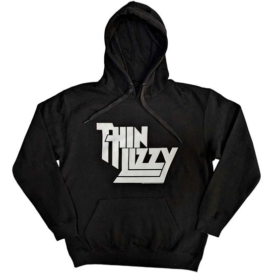 Thin Lizzy Unisex Pullover Hoodie: Stacked Logo - Thin Lizzy - Koopwaar -  - 5056737222296 - 