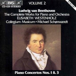 Cover for Beethoven / Schonwandt / Westenholz / Collegium Mu · Piano Concertos 1 &amp; 3 in C (CD) (1994)