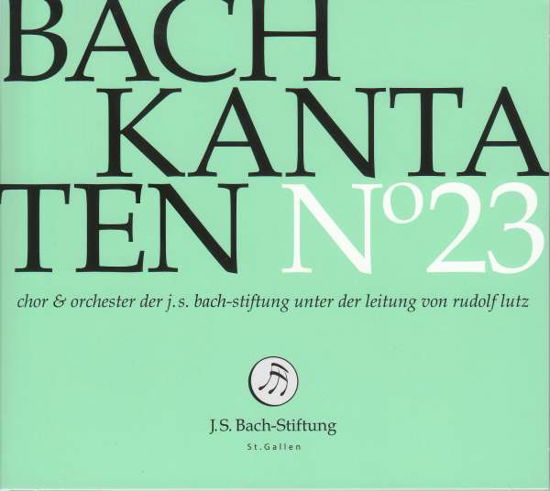 Bach Kantaten 23 - J.s. Bach - Música - JS BACH STIFTUNG - 7640151160296 - 20 de julio de 2018