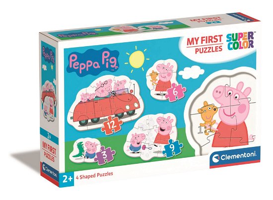 Puslespil, Mit første, Peppa Pig, 3,6,9 og 12 brikker - Clementoni - Board game - Clementoni - 8005125208296 - October 6, 2023