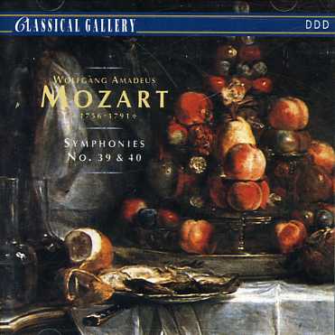 Mozart: Sym Nos 39 & 40 - Mozart / Cassuto / Nova Filarmonia Portuguesa - Musique - CLASSICAL GALLERY - 8712177013296 - 3 mai 2013