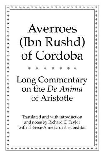 Cover for Averroes · Long Commentary on the De Anima of Aristotle - Yale Library of Medieval Philosophy Series (Paperback Book) [Bilingual edition] (2011)