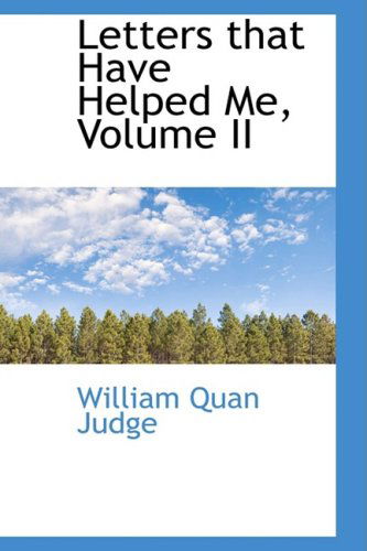 Cover for William Quan Judge · Letters That Have Helped Me, Volume II (Paperback Book) (2008)