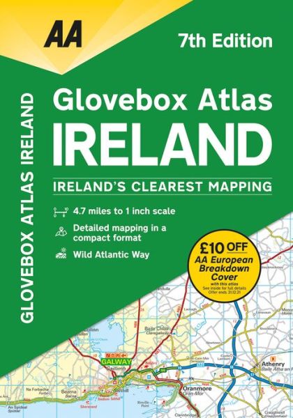 Glovebox Atlas Ireland -  - Boeken - AA Publishing - 9780749582296 - 1 april 2020