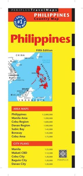 Cover for Periplus Editors · Philippines Travel Map Fifth Edition (Map) [5 Revised edition] (2014)