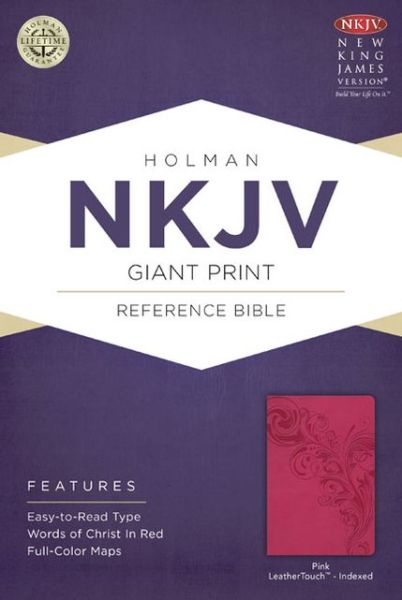 Cover for Broadman &amp; Holman Publishers · Giant Print Reference Bible-nkjv (Leather Book) [Pink Imitation] (2013)