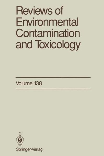 Cover for George W. Ware · Reviews of Environmental Contamination and Toxicology: Continuation of Residue Reviews - Reviews of Environmental Contamination and Toxicology (Taschenbuch) [Softcover reprint of the original 1st ed. 1994 edition] (2011)