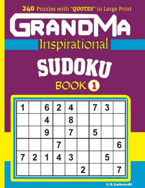 Cover for J S Lubandi · GRANDMA Inspirational SUDOKU Book (Paperback Book) (2017)