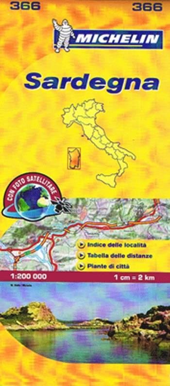 Sardinia - Michelin Local Map 366: Map - Michelin - Livros - Michelin Editions des Voyages - 9782067127296 - 2 de janeiro de 2008