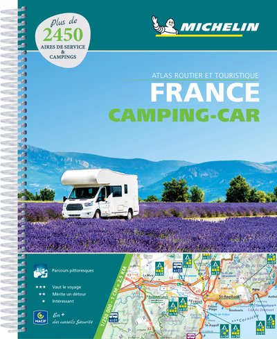 France Camping Car Atlas (A4 spiral): Tourist & Motoring Atlas A4 spiral - Michelin - Bøger - Michelin Editions des Voyages - 9782067242296 - 16. august 2020