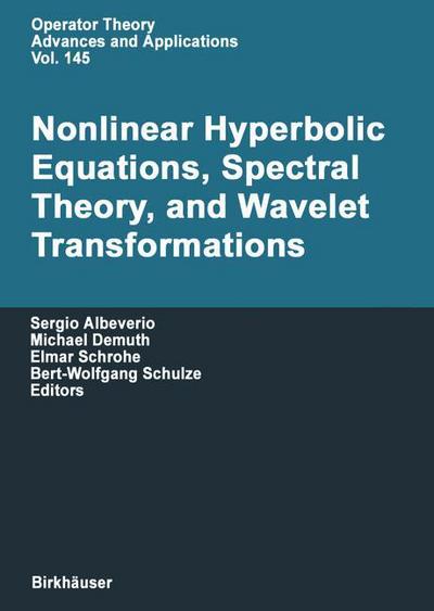 Cover for Sergio Albeverio · Nonlinear Hyperbolic Equations, Spectral Theory, and Wavelet Transformations: A Volume of Advances in Partial Differential Equations - Operator Theory: Advances and Applications (Paperback Book) [Softcover reprint of the original 1st ed. 2003 edition] (2012)