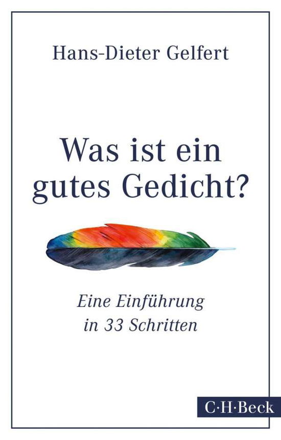 Cover for Gelfert · Gelfert:was Ist Ein Gutes Gedicht? (Book)