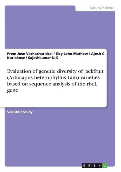 Cover for Vazhacharickal · Evaluation of genetic di (Book) (2017)