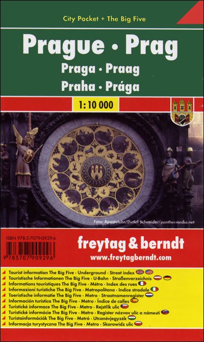 Cover for Freytag-berndt Und Artaria Kg · Prague City Pocket + the Big Five Waterproof 1:10 000 (Map) (2017)