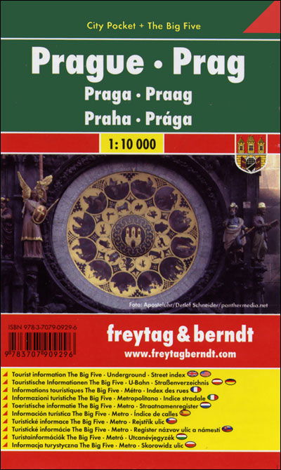 Cover for Freytag-berndt Und Artaria Kg · Prague City Pocket + the Big Five Waterproof 1:10 000 (Kartor) (2017)