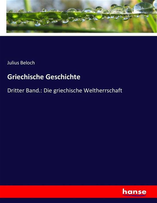Cover for Beloch · Griechische Geschichte (Bog) (2017)
