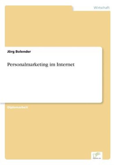 Cover for Joerg Bolender · Personalmarketing im Internet (Taschenbuch) [German edition] (1999)