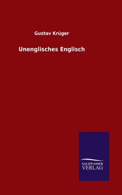 Cover for Krüger · Unenglisches Englisch (Bok) (2016)