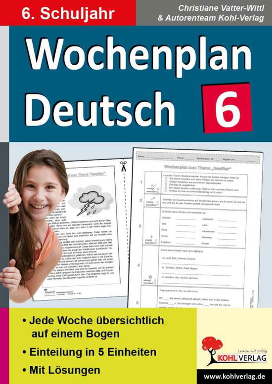 Cover for Vatter-Wittl · Wochenplan Deutsch 6 (Book)