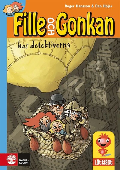 Cover for Dan Höjer · Lättläst: Fille och Gonkan hos detektiverna (ePUB) (2015)