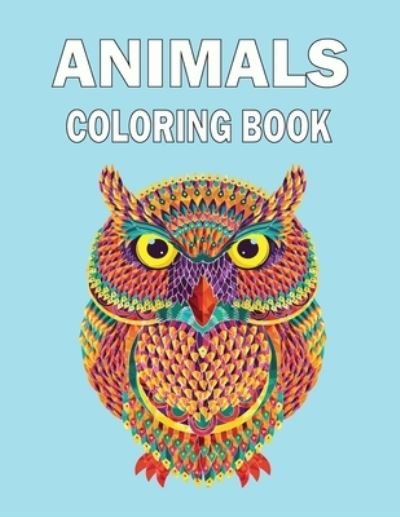 Cover for Kr Print House · Animals Coloring Book (Taschenbuch) (2021)