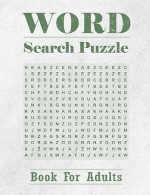 Cover for Word Search Book · Word Search Puzzle Book for Adults (Paperback Bog) (2020)